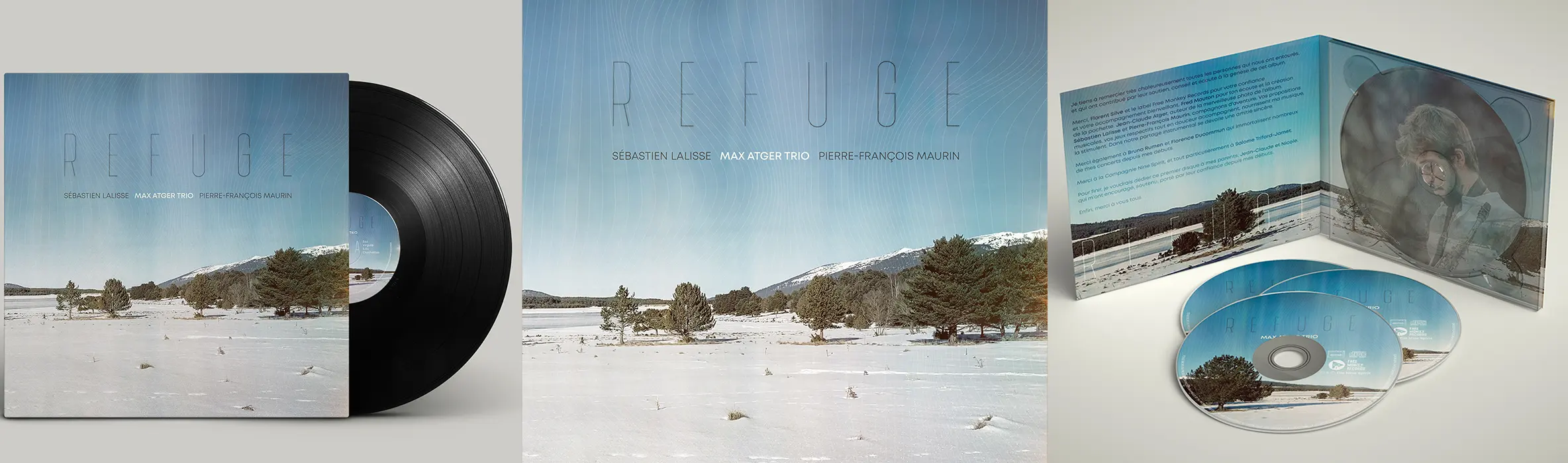 Cover fiche produit cd Refuge Max Atger Trio