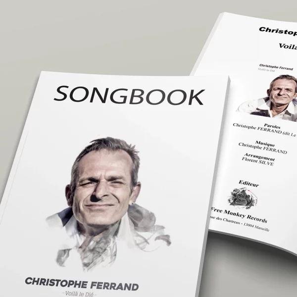 Mockup Songbook Christophe Ferrand Voilà le Dié